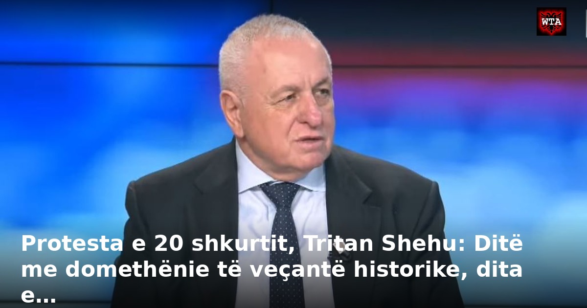 Protesta e 20 shkurtit, Tritan Shehu: Ditë me domethënie të veçantë historike, dita e…