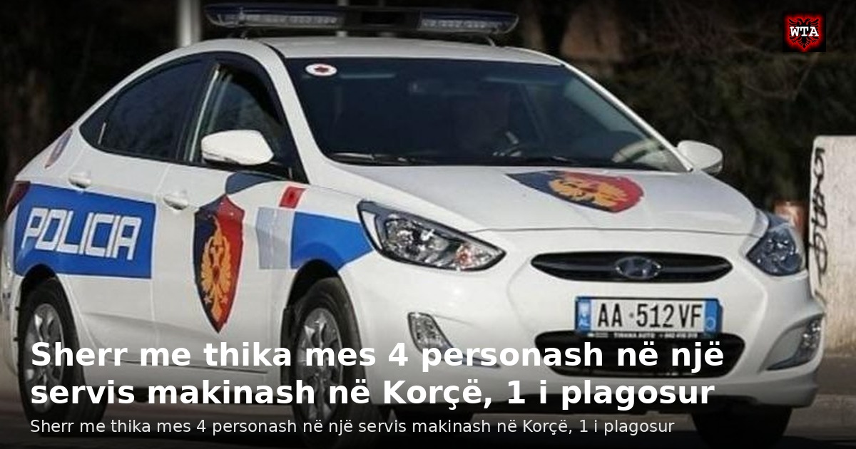Sherr me thika mes 4 personash në një servis makinash në Korçë, 1 i plagosur