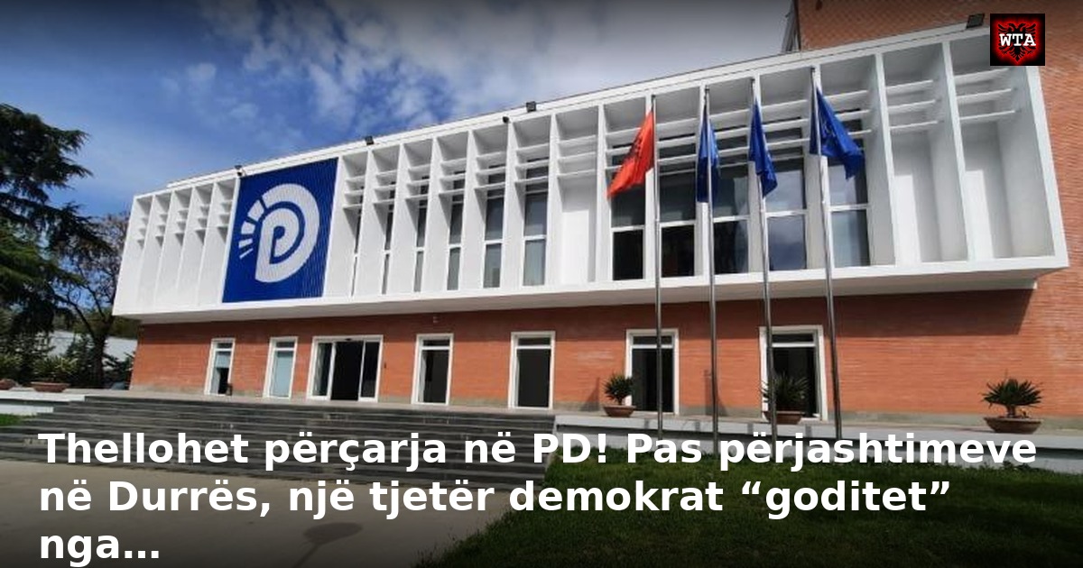 Thellohet përçarja në PD! Pas përjashtimeve në Durrës, një tjetër demokrat “goditet” nga…