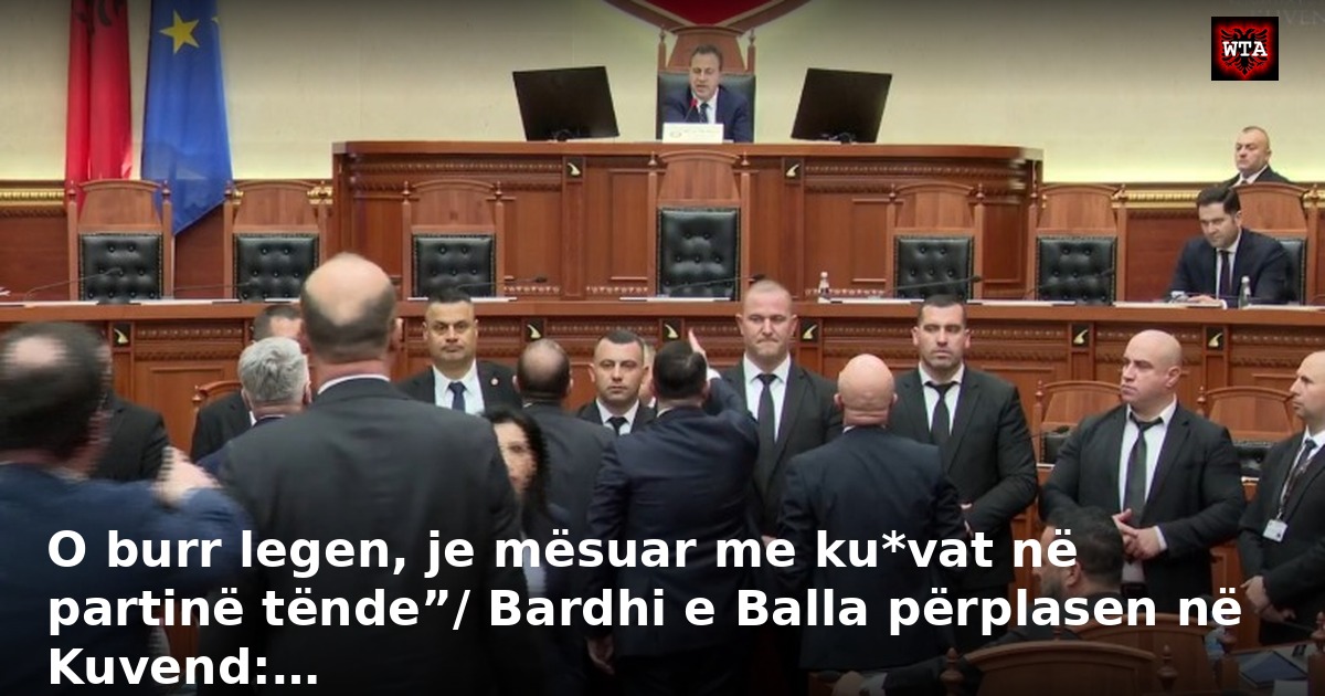 O burr legen, je mësuar me ku*vat në partinë tënde”/ Bardhi e Balla përplasen në Kuvend:…