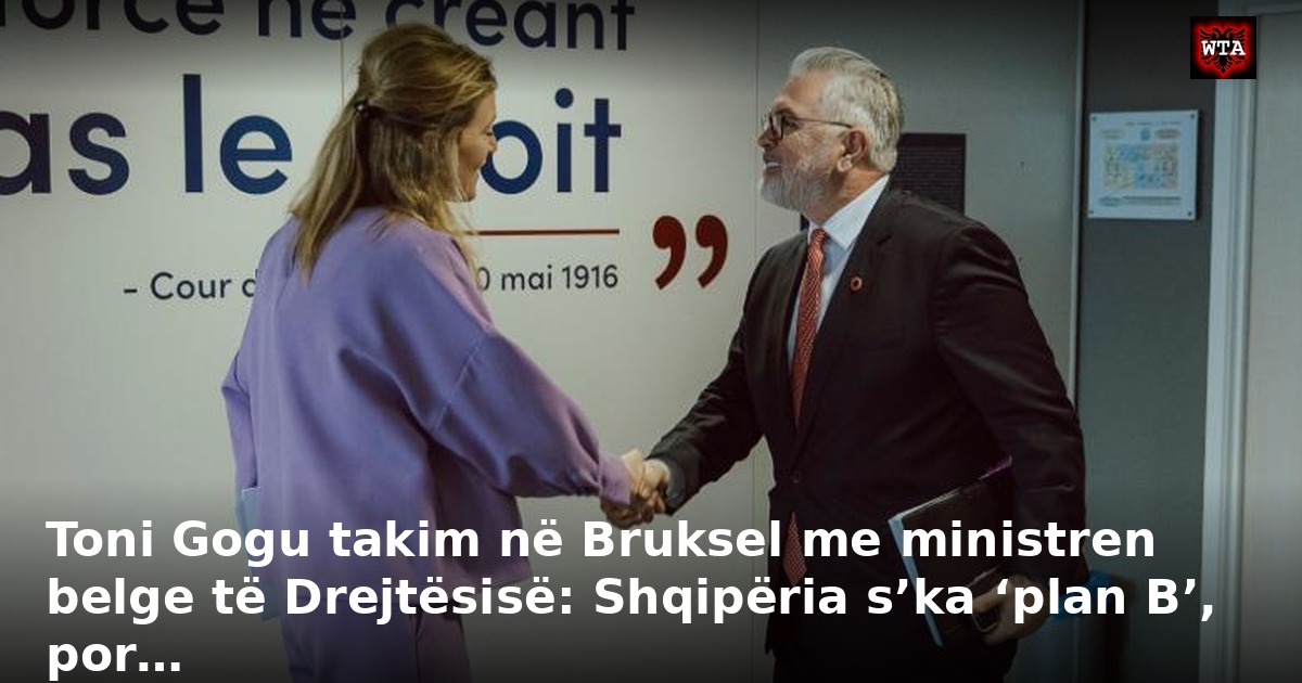 Toni Gogu takim në Bruksel me ministren belge të Drejtësisë: Shqipëria s’ka ‘plan B’, por…