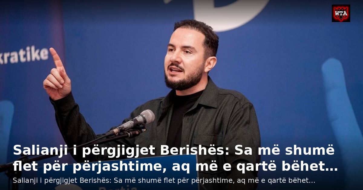 Salianji i përgjigjet Berishës: Sa më shumë flet për përjashtime, aq më e qartë bëhet…