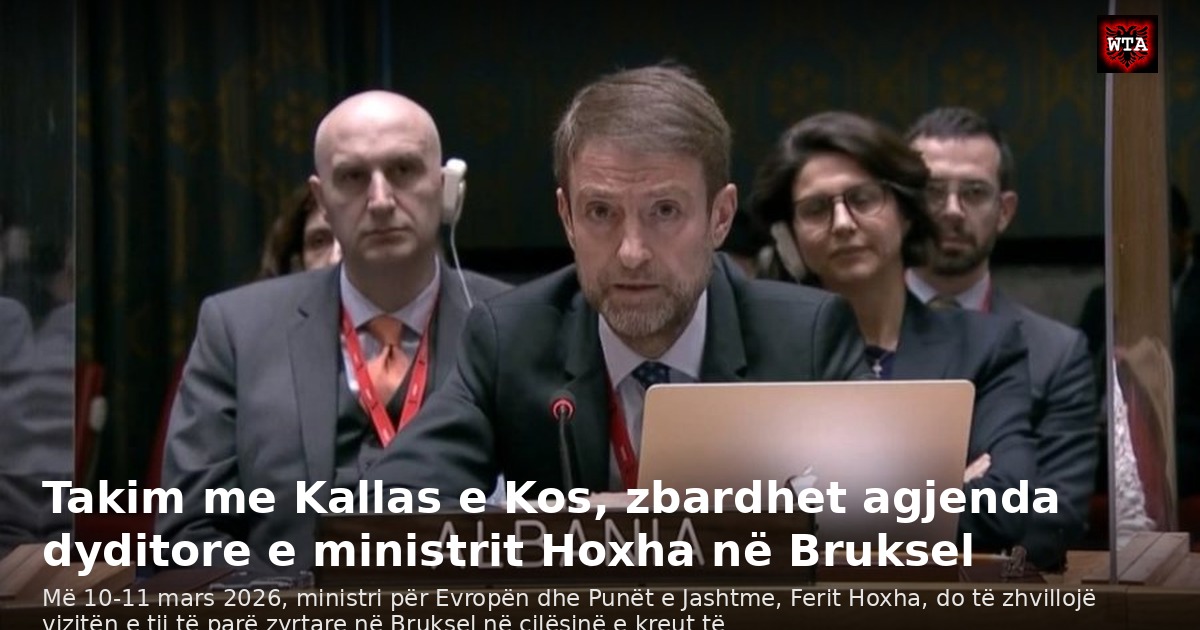 Takim me Kallas e Kos, zbardhet agjenda dyditore e ministrit Hoxha në Bruksel