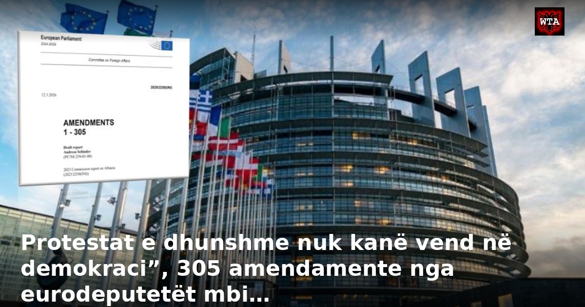 Protestat e dhunshme nuk kanë vend në demokraci”, 305 amendamente nga eurodeputetët mbi…