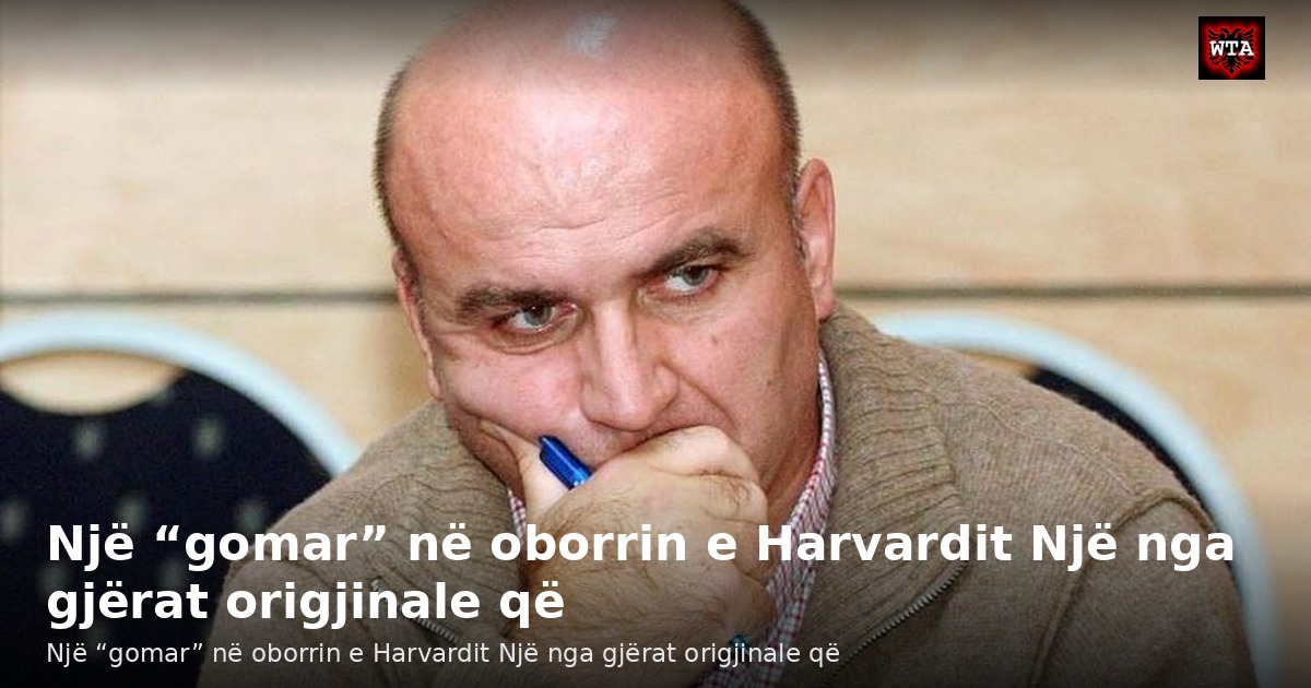 Një “gomar” në oborrin e Harvardit Një nga gjërat origjinale që