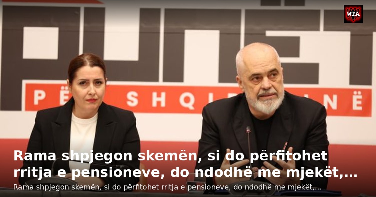 Rama shpjegon skemën, si do përfitohet rritja e pensioneve, do ndodhë me mjekët,…