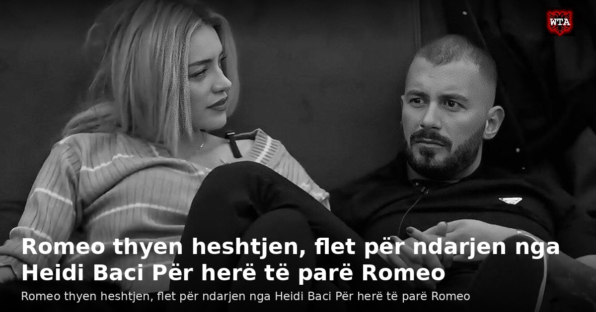 Romeo thyen heshtjen, flet për ndarjen nga Heidi Baci Për herë të parë Romeo
