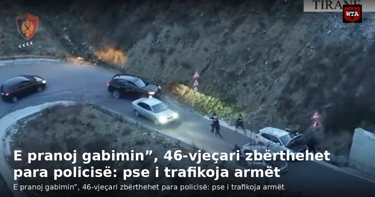 E pranoj gabimin”, 46-vjeçari zbërthehet para policisë: pse i trafikoja armët