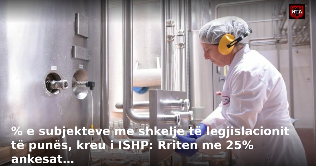 % e subjekteve me shkelje të legjislacionit të punës, kreu i ISHP: Rriten me 25% ankesat…