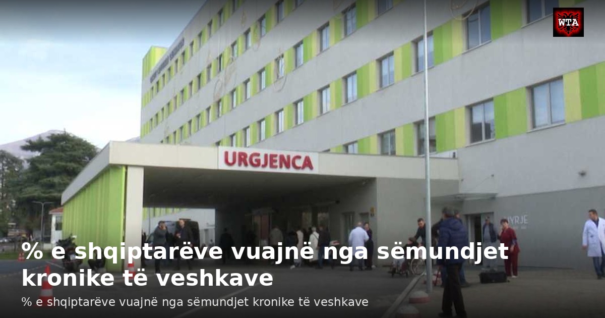 % e shqiptarëve vuajnë nga sëmundjet kronike të veshkave