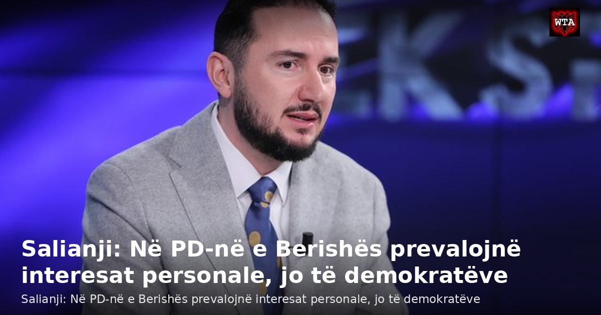 Salianji: Në PD-në e Berishës prevalojnë interesat personale, jo të demokratëve