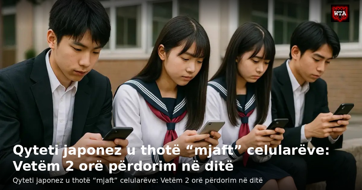 Qyteti japonez u thotë “mjaft” celularëve: Vetëm 2 orë përdorim në ditë