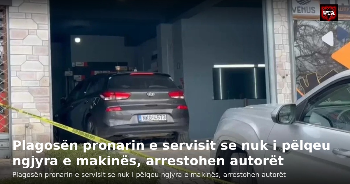 Plagosën pronarin e servisit se nuk i pëlqeu ngjyra e makinës, arrestohen autorët