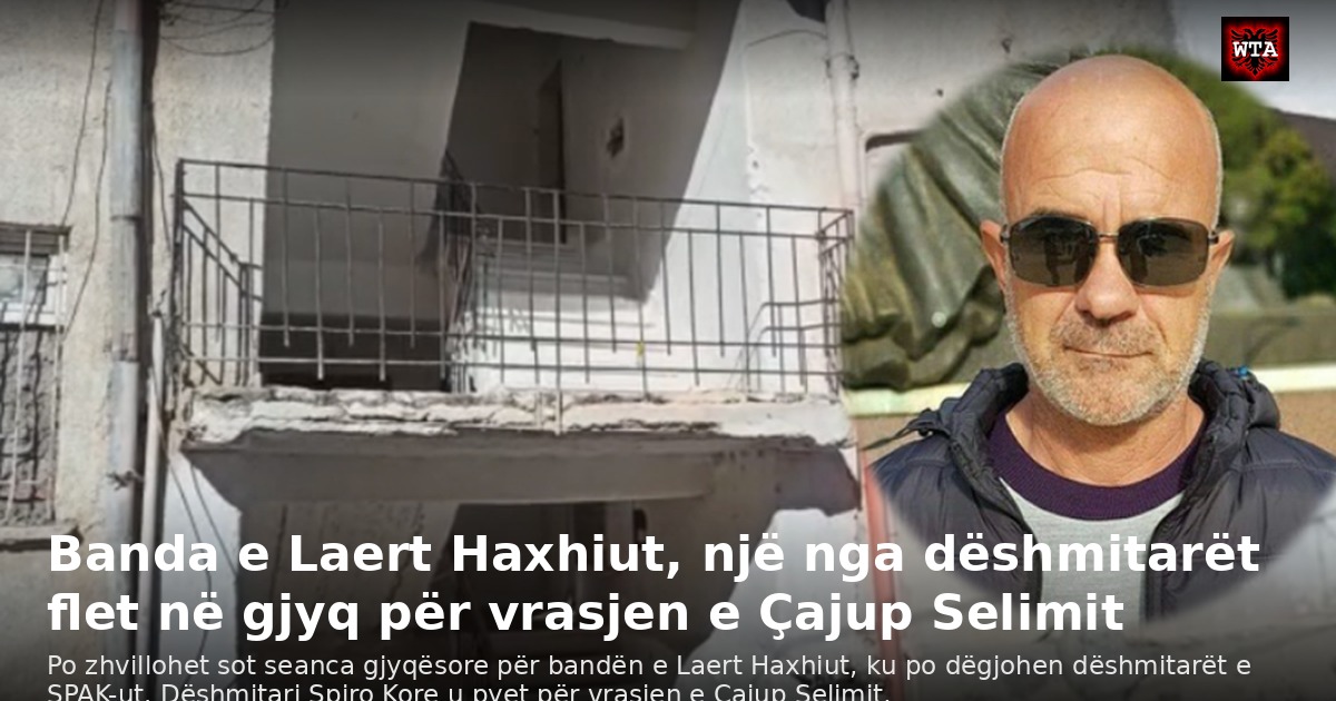 Banda e Laert Haxhiut, një nga dëshmitarët flet në gjyq për vrasjen e Çajup Selimit