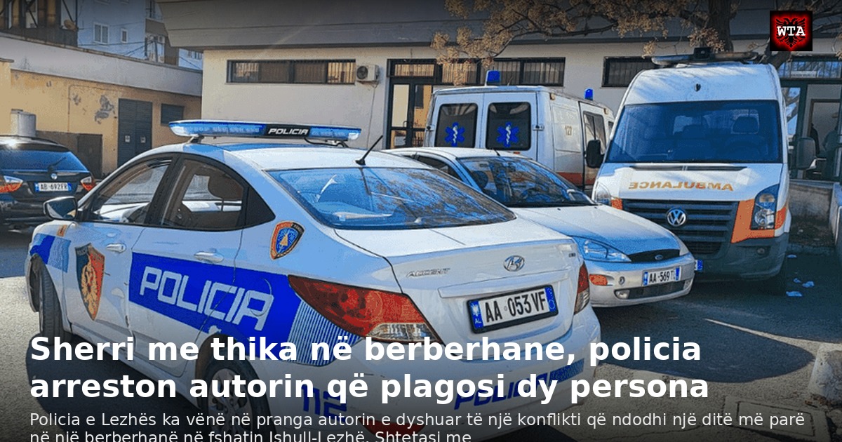 Sherri me thika në berberhane, policia arreston autorin që plagosi dy persona