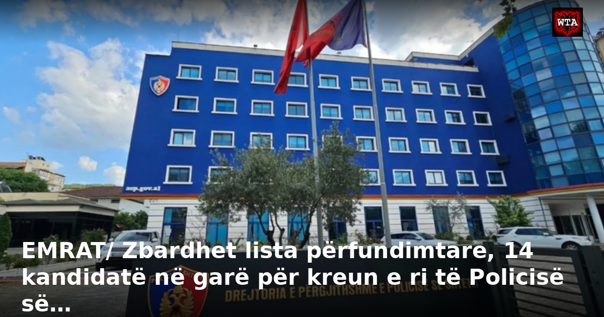 EMRAT/ Zbardhet lista përfundimtare, 14 kandidatë në garë për kreun e ri të Policisë së…
