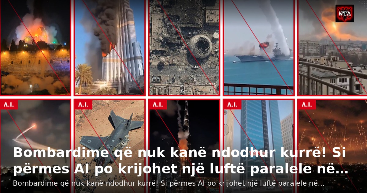 Bombardime që nuk kanë ndodhur kurrë! Si përmes AI po krijohet një luftë paralele në…