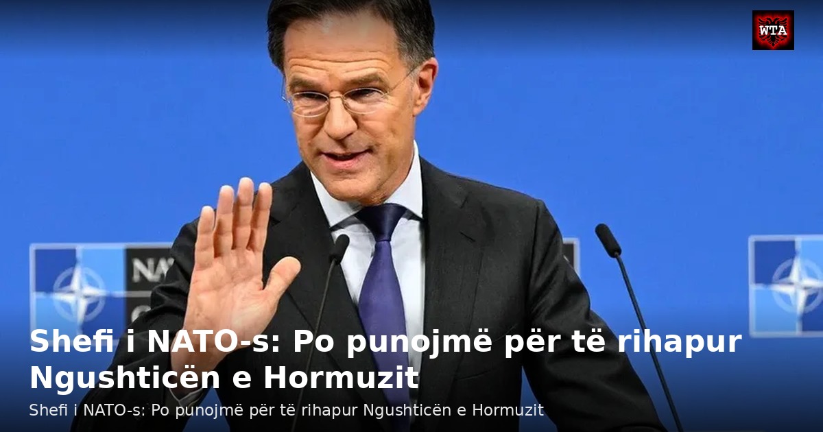 Shefi i NATO-s: Po punojmë për të rihapur Ngushticën e Hormuzit