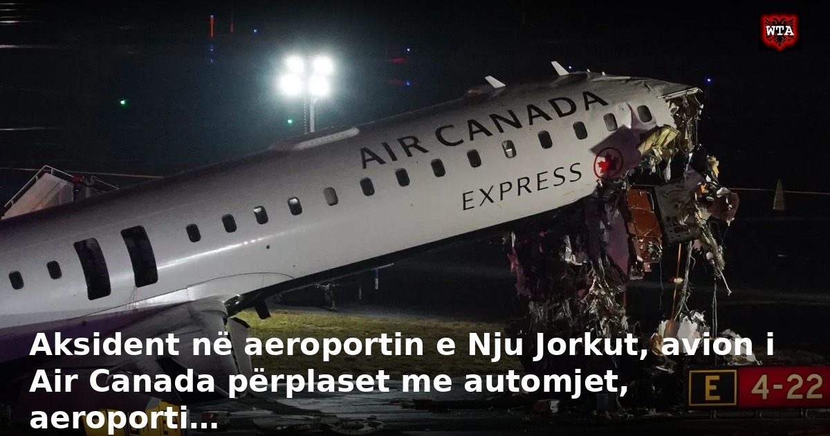 Aksident në aeroportin e Nju Jorkut, avion i Air Canada përplaset me automjet, aeroporti…