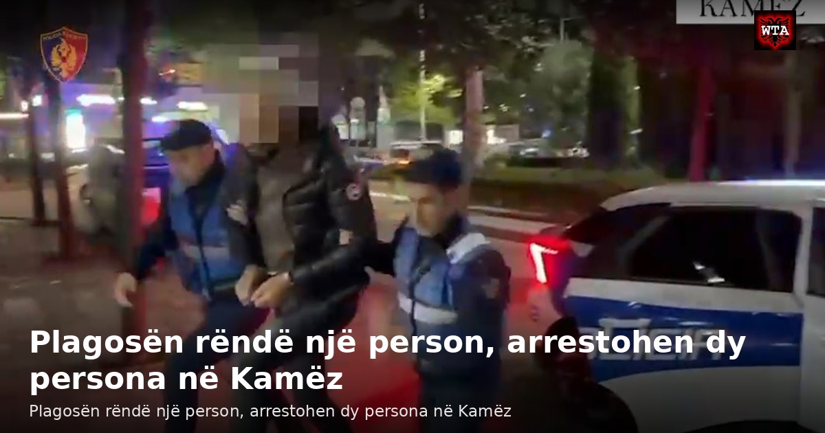 Plagosën rëndë një person, arrestohen dy persona në Kamëz