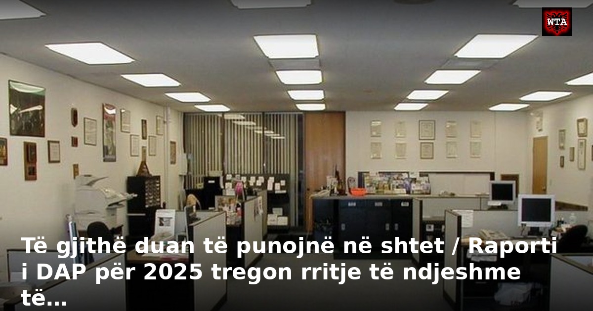 Të gjithë duan të punojnë në shtet / Raporti i DAP për 2025 tregon rritje të ndjeshme të…