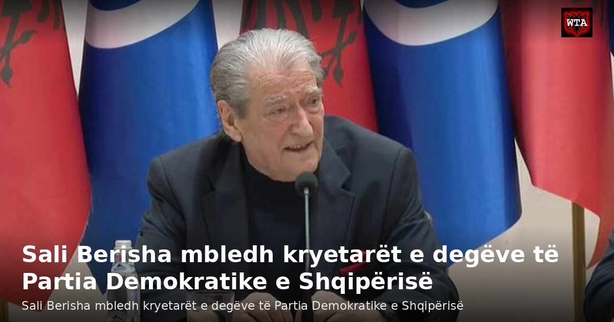 Sali Berisha mbledh kryetarët e degëve të Partia Demokratike e Shqipërisë