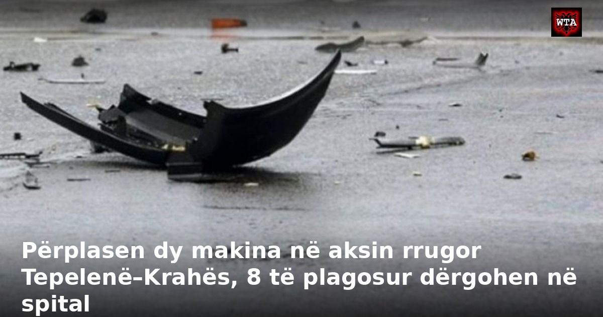 Përplasen dy makina në aksin rrugor Tepelenë–Krahës, 8 të plagosur dërgohen në spital