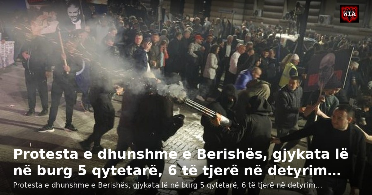 Protesta e dhunshme e Berishës, gjykata lë në burg 5 qytetarë, 6 të tjerë në detyrim…