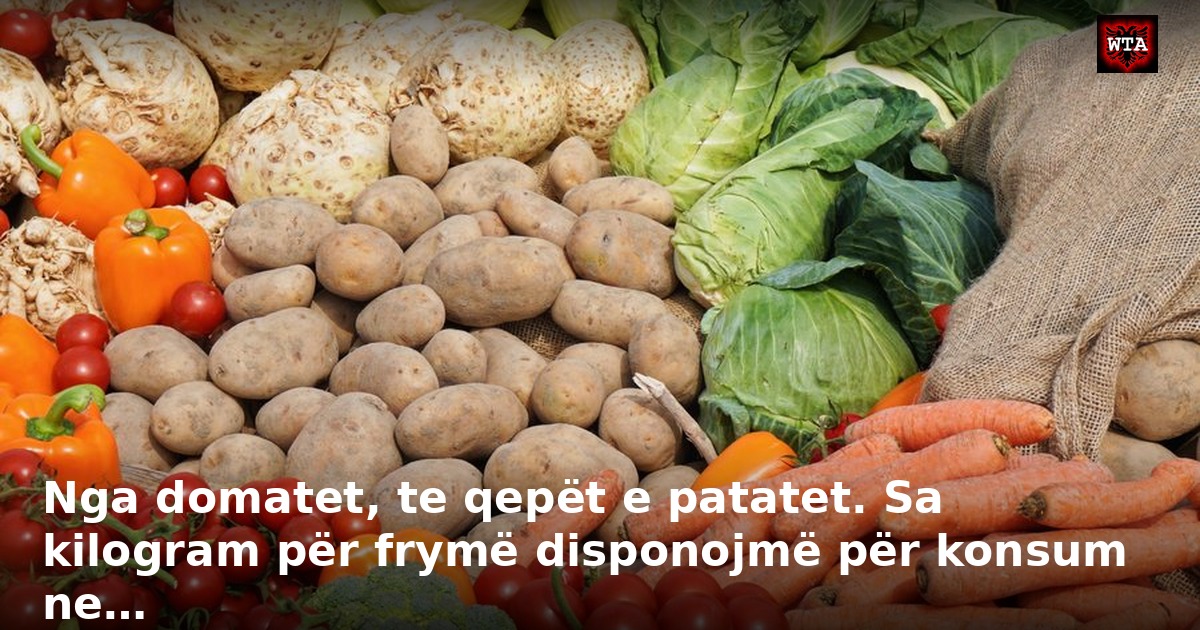 Nga domatet, te qepët e patatet. Sa kilogram për frymë disponojmë për konsum ne…