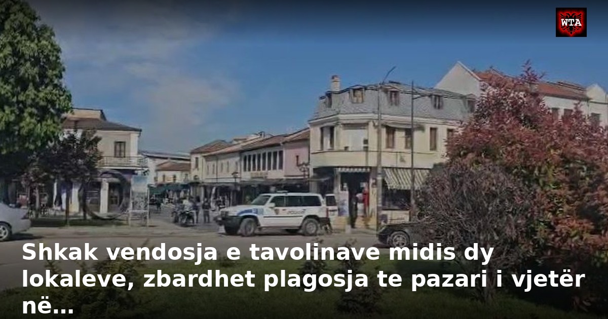 Shkak vendosja e tavolinave midis dy lokaleve, zbardhet plagosja te pazari i vjetër në…