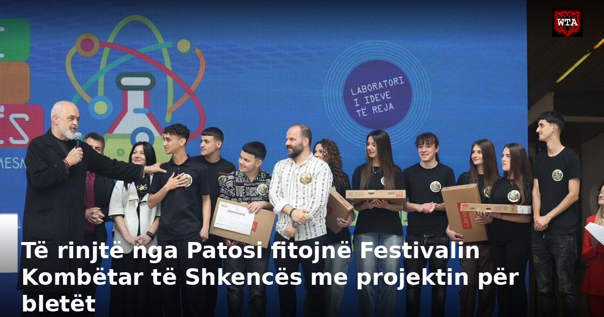 Të rinjtë nga Patosi fitojnë Festivalin Kombëtar të Shkencës me projektin për bletët