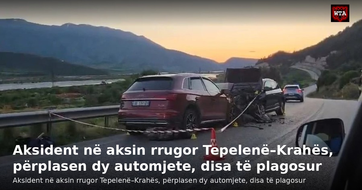 Aksident në aksin rrugor Tepelenë–Krahës, përplasen dy automjete, disa të plagosur