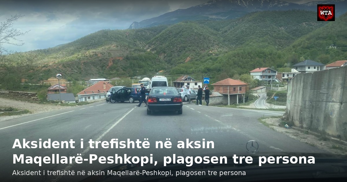 Aksident i trefishtë në aksin Maqellarë-Peshkopi, plagosen tre persona