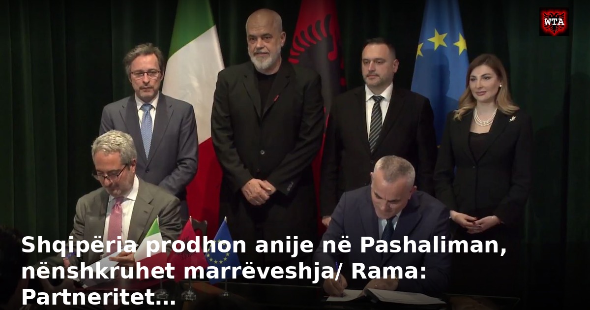 Shqipëria prodhon anije në Pashaliman, nënshkruhet marrëveshja/ Rama: Partneritet…