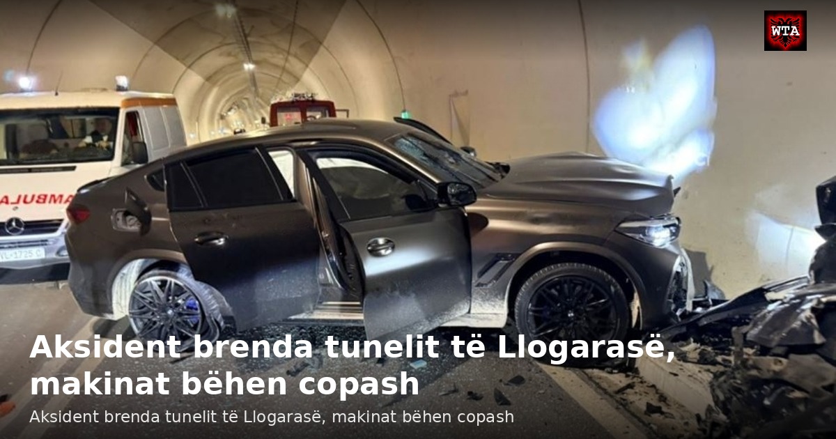 Aksident brenda tunelit të Llogarasë, makinat bëhen copash