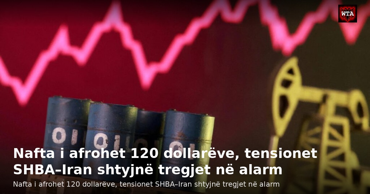 Nafta i afrohet 120 dollarëve, tensionet SHBA–Iran shtyjnë tregjet në alarm
