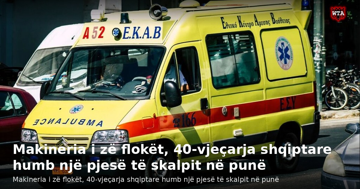 Makineria i zë flokët, 40-vjeçarja shqiptare humb një pjesë të skalpit në punë