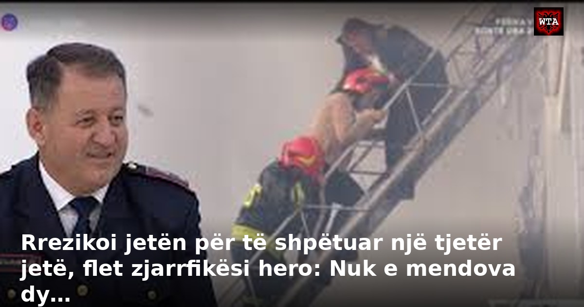 Rrezikoi jetën për të shpëtuar një tjetër jetë, flet zjarrfikësi hero: Nuk e mendova dy…