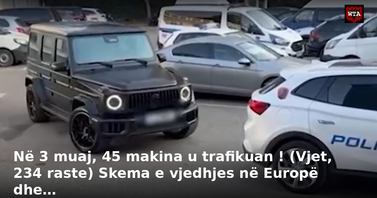 Në 3 muaj, 45 makina u trafikuan ! (Vjet, 234 raste) Skema e vjedhjes në Europë dhe…