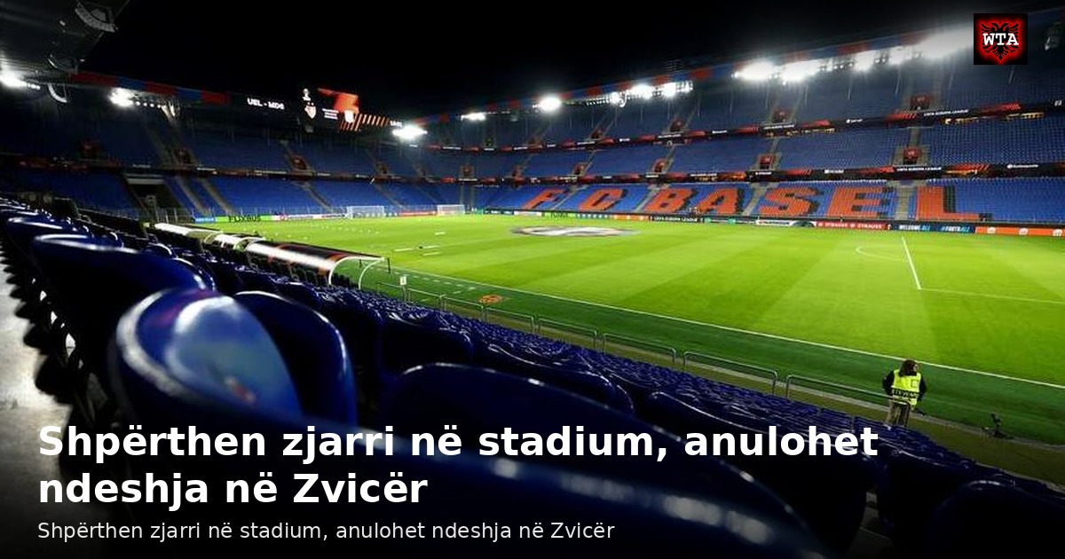 Shpërthen zjarri në stadium, anulohet ndeshja në Zvicër