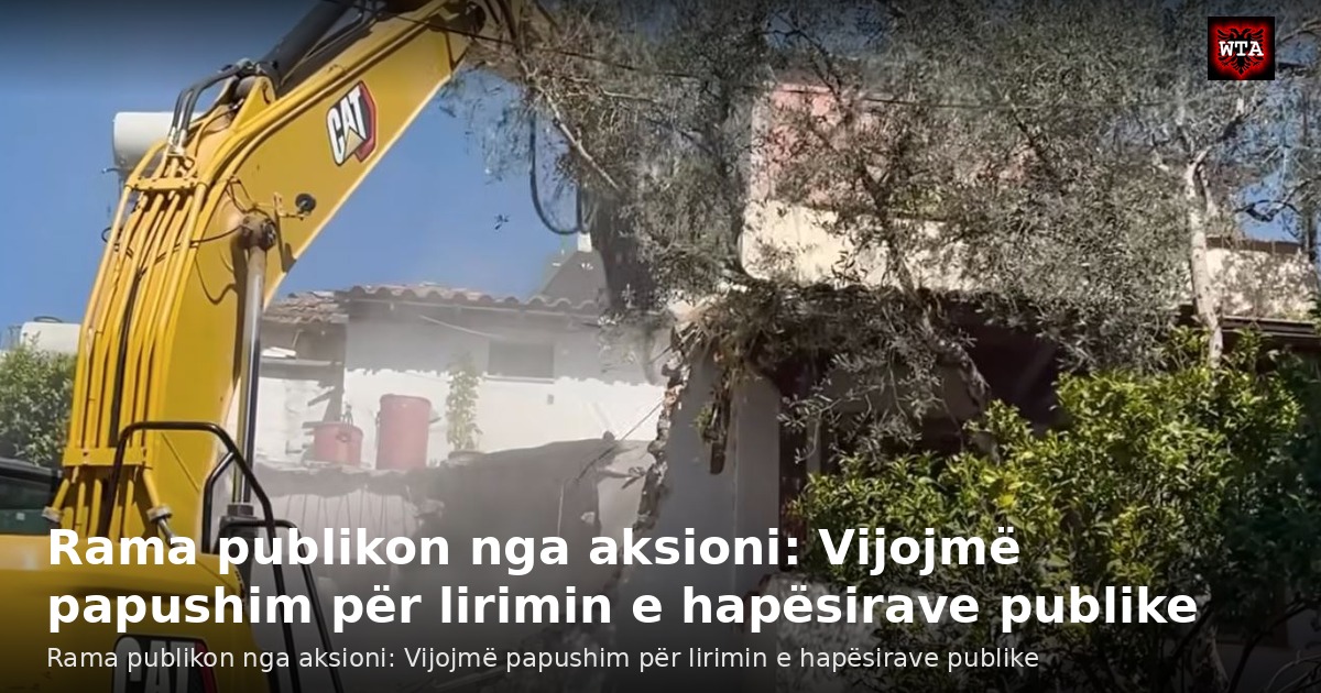 Rama publikon nga aksioni: Vijojmë papushim për lirimin e hapësirave publike