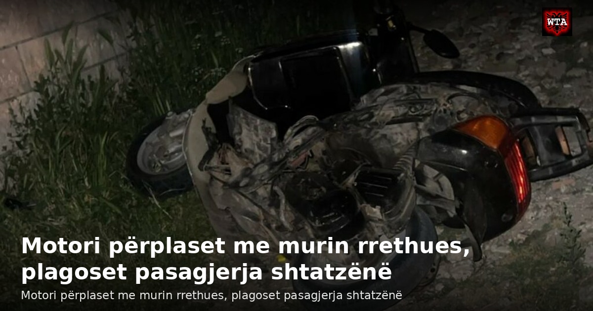 Motori përplaset me murin rrethues, plagoset pasagjerja shtatzënë