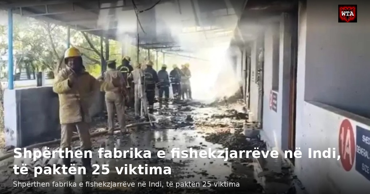 Shpërthen fabrika e fishekzjarrëve në Indi, të paktën 25 viktima