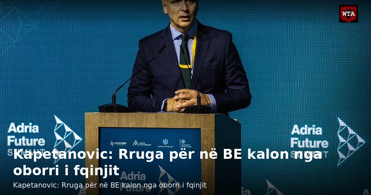 Kapetanovic: Rruga për në BE kalon nga oborri i fqinjit