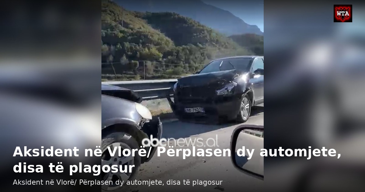 Aksident në Vlorë/ Përplasen dy automjete, disa të plagosur