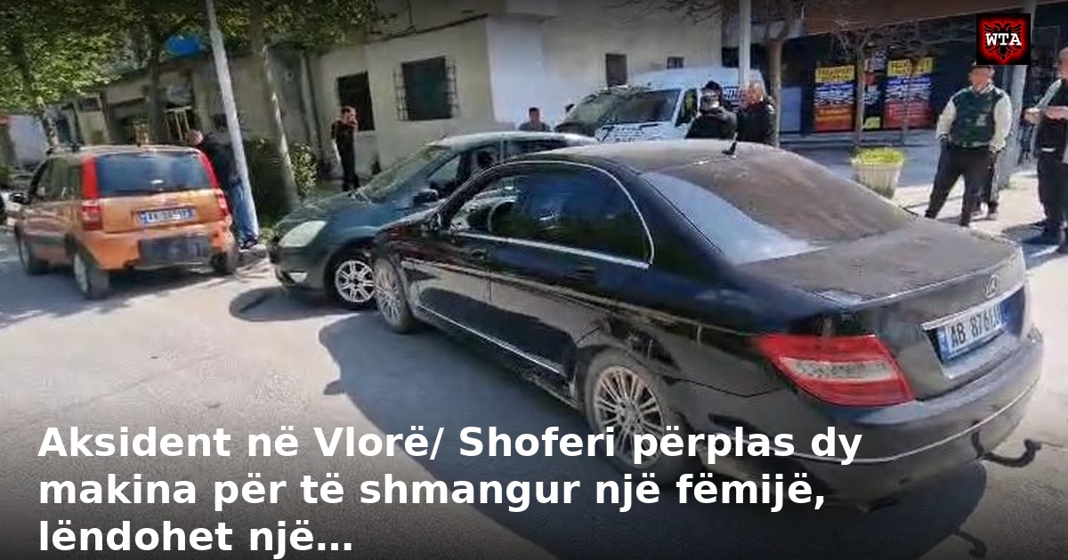 Aksident në Vlorë/ Shoferi përplas dy makina për të shmangur një fëmijë, lëndohet një…