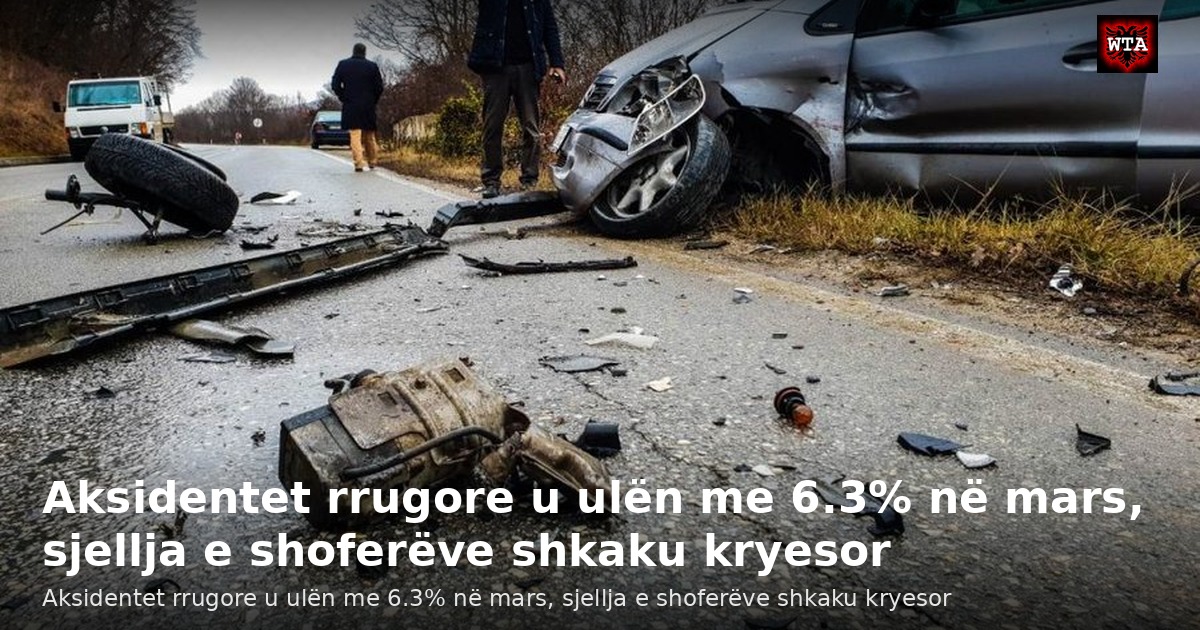 Aksidentet rrugore u ulën me 6.3% në mars, sjellja e shoferëve shkaku kryesor