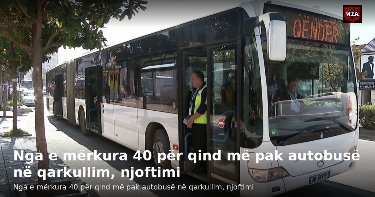 Nga e mërkura 40 për qind më pak autobusë në qarkullim, njoftimi