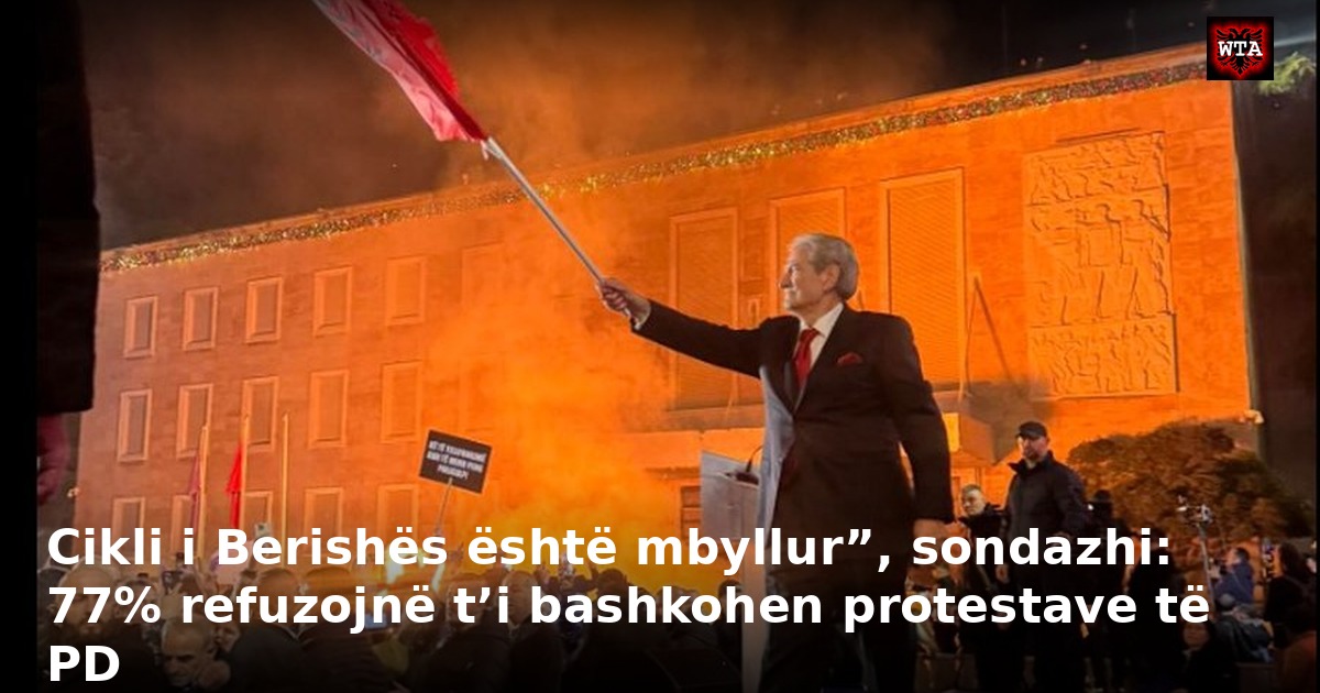 Cikli i Berishës është mbyllur”, sondazhi: 77% refuzojnë t’i bashkohen protestave të PD
