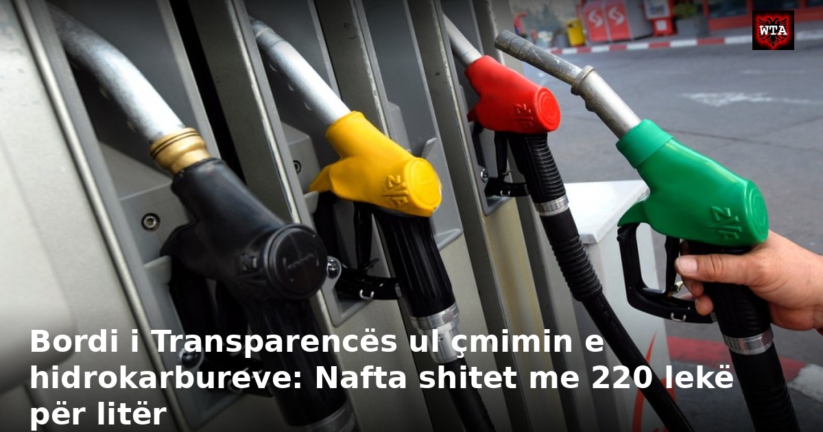Bordi i Transparencës ul çmimin e hidrokarbureve: Nafta shitet me 220 lekë për litër